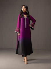Zainab Chottani - 3 Piece Unstitched Embroidered and Printed SIlk Suit V226