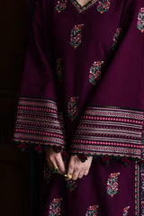 BATIK-3PC DHANAK EMBROIDERED SHIRT WITH DHANAK EMBROIDERED SHAWL AND TROUSER V678