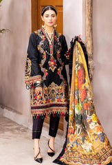 3 Piece Digital Printed and Embroidered Lawn Suit V311