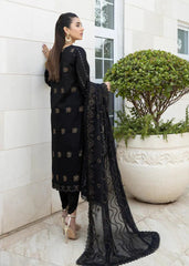 3 Pc Embroidered Lawn Shirt with Embroidered Organza Dupatta V06