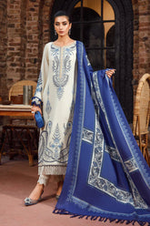 MARIA B - 3PC KHADDAR EMBROIDERED SUTE MB715