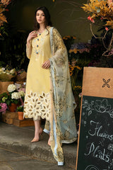 3 Piece Embroidered Lawn Shirt with Printed Dupatta Mq2570