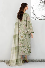 BAROQUE 3PC KARANDI PRINTED SHIRT WITH KARANDI PRINTED DUAPTTA AND TROUSER V261