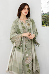 BAROQUE 3PC KARANDI PRINTED SHIRT WITH KARANDI PRINTED DUAPTTA AND TROUSER V261