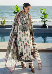 EMBROIDERED PRINTED UNSTITCHED LILEN V203