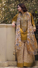 SAPPHIRE -3 Piece Unstitched Embroidered Lawn Suit V521