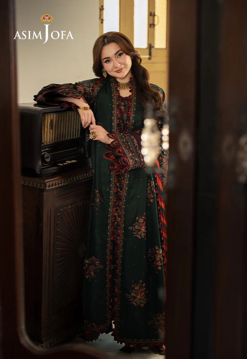 ASIF JOFA -3PC DHANAK EMBROIDERED UNSTICHED SUIT V259