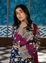 Zainab Chottani Unstichted 3 pc Lawn Printed Suit 10007