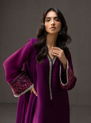 Zainab Chottani - 3 Piece Unstitched Embroidered and Printed SIlk Suit V226