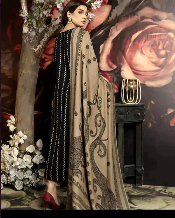 MARJAN Lawn 3PC Embroidered With Digital Printed Dupatta V1014