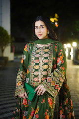Aneelas Luxury Silk 3 Piece Unstitched V262
