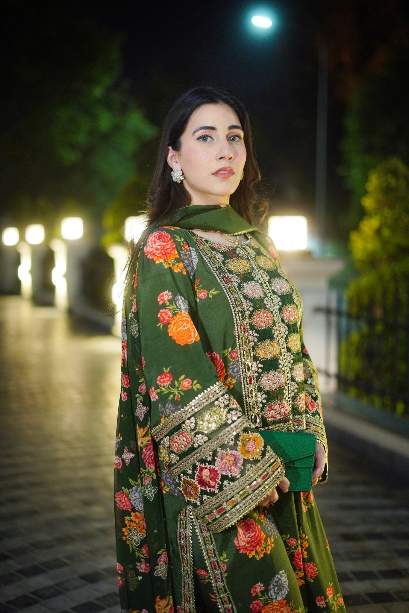 Aneelas Luxury Silk 3 Piece Unstitched V262