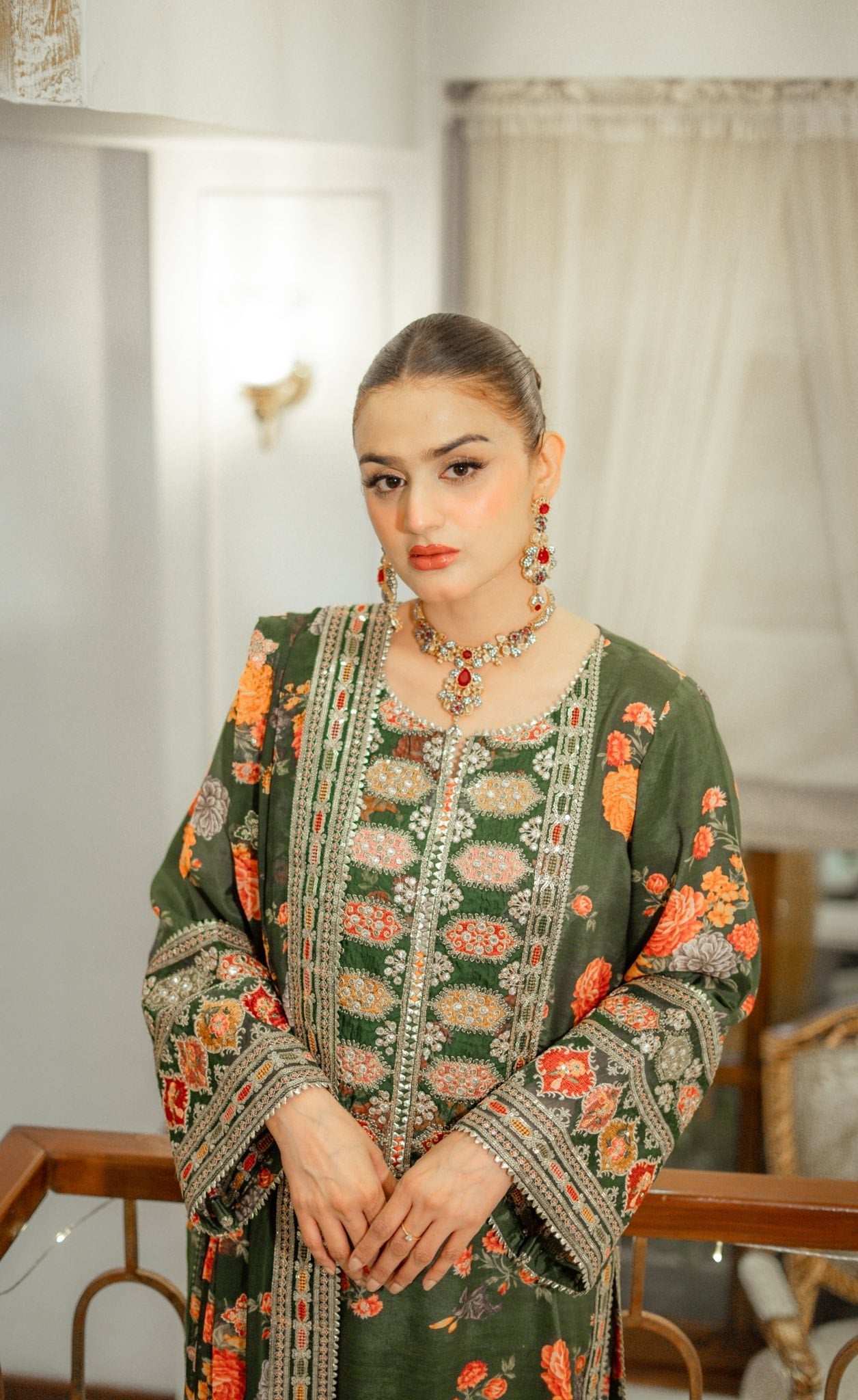 Aneelas Luxury Silk 3 Piece Unstitched V262