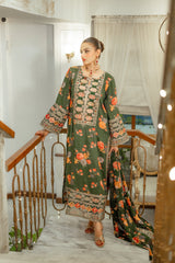 Aneelas Luxury Silk 3 Piece Unstitched V262