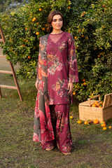 EMBROIDERED PRINTED UNSTITCHED LILEN V206