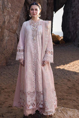QALAMKAR - 3PC LAWN EMBROIDERED SHIRT WITH ORGANZA EMBROIDERED DUPATTA AND TROUSER V2180