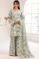 EMBROIDERED PRINTED UNSTITCHED LILEN V207