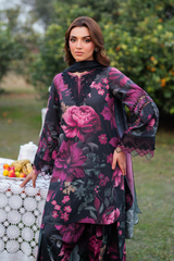 EMBROIDERED PRINTED UNSTITCHED LILEN V204