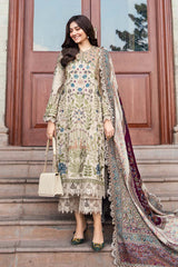 Dhanak-3PC Embroidered Shirt with Digital Printed Wool Shawl -669