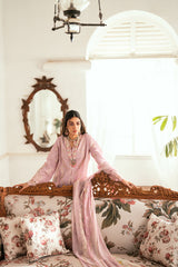 Qalamkar komal summer collection unstitched article V10014
