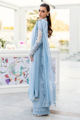 3 Pc Embroidered Lawn Shirt with Embroidered Chifoon Dupatta With Patches V2645
