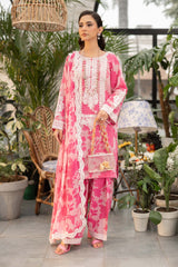 EMBROIDERED PRINTED UNSTITCHED LILEN V202