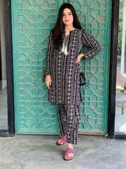 2 Piece Digital Printed Lawn Shirt and trouser V260