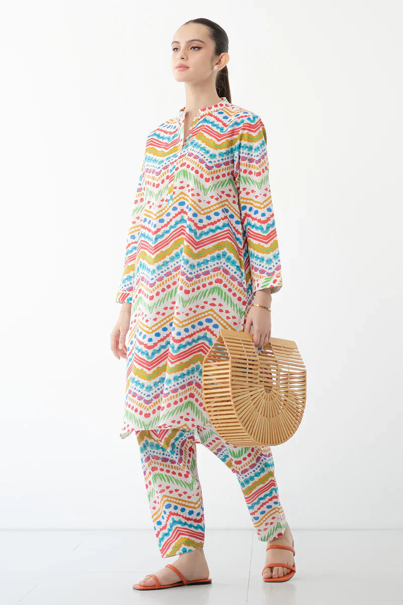 2 Piece Digital Printed Lawn Suit V12A