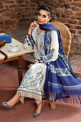 MARIA B - 3PC KHADDAR EMBROIDERED SUTE V214