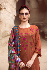MARIA B DHANAK UNSTITCHED 3PC SUTE - 234