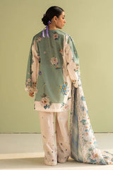 3Pc Digital Printed Lawn Shirt with Printed Dupatta CO 496