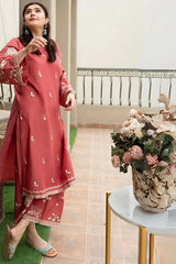 URGE 2PC DHANAK EMBROIDERED SHIRT AND TROUSER V103