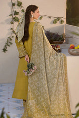 Dhanak-3PC Embroidered Shirt with Digital Printed Wool Shawl V269