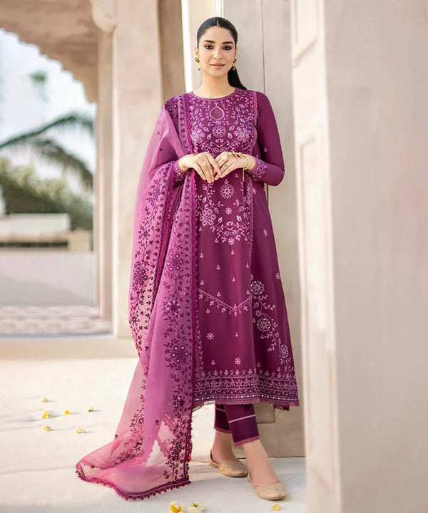Lawn-2PC EMBROIDERED SHIRT AND TROUSER V1323