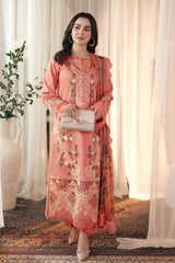 Jade Pima Luxury Pure Lawn Embroidered Eid Collection Unstich V501