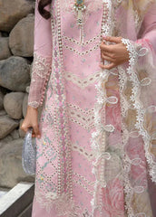 3 Pc Embroidered Lawn Shirt with Embroidered Polly Lawn Dupatta V2600