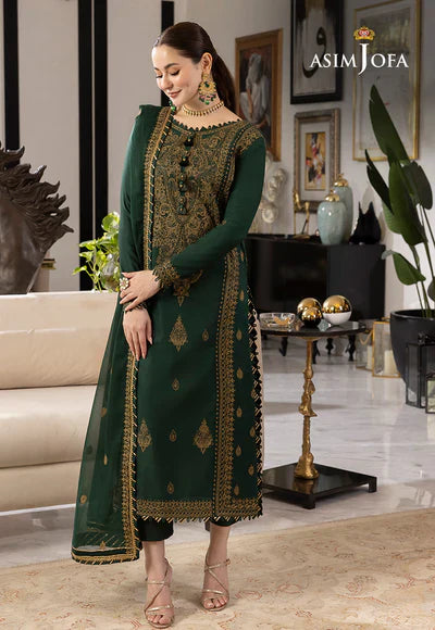 Dhanak 3PC Embroidered With Chiffon Embroidered Dupatta V244