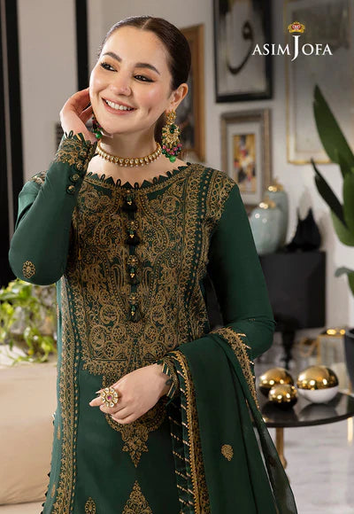 Dhanak 3PC Embroidered With Chiffon Embroidered Dupatta V244